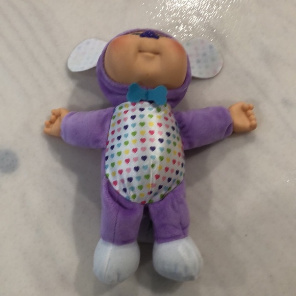 Cabbage Patch Kid kids cuties purple Sadie  puppy doll hearts plush - Picture 11 of 11